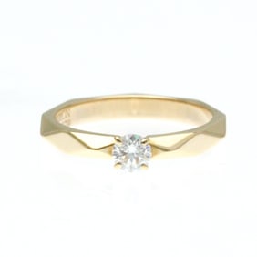 Boucheron Facette Ring 1P Diamond Pink Gold (18K) Fashion Diamond Band Ring Pink Gold