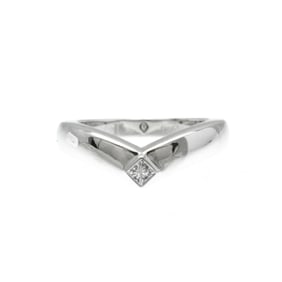 Cartier Triandre Ring White Gold (18K) Fashion Diamond Band Ring Silver