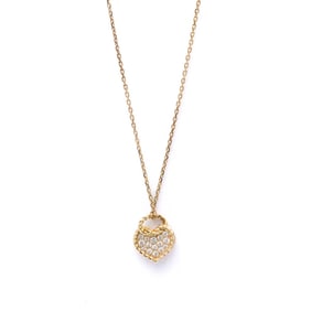 Cartier Torta Necklace B7224000 Pink Gold (18K) Diamond Men,Women Fashion Pendant Necklace (Pink