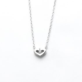 Cartier Symbol C Heart B7221600 White Gold (18K) Diamond Men,Women Pendant Necklace Carat/0.01