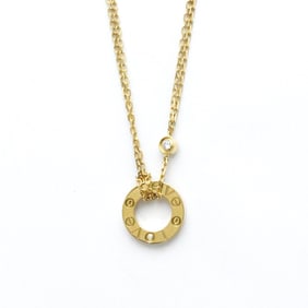 Cartier Love Circle Necklace B7219500 Yellow Gold (18K) Diamond Men,Women Pendant Necklace (Gold)