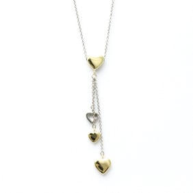 Tiffany Multi Heart Necklace White Gold (18K),Yellow Gold (18K) Women,Men Fashion Pendant Necklace
