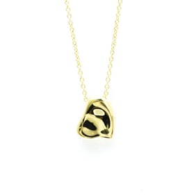 Tiffany Full Heart Yellow Gold (18K) No Stone Men,Women Fashion Pendant Necklace (Gold)