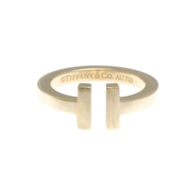 Tiffany T Square Ring Pink Gold (18K) Fashion No Stone Band Ring Pink Gold