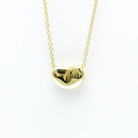Tiffany Bean Yellow Gold (18K) No Stone Men,Women Fashion Pendant Necklace (Gold)