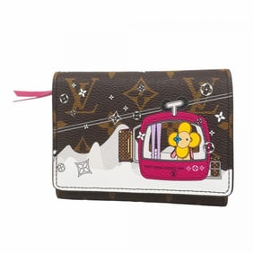 Louis Vuitton Tri-fold Wallet Monogram Vivienne Portefeuille Victorine M68492 Brown Women's