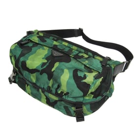 Prada Men,Women Nylon Shoulder Bag,Sling Bag Green,Multi-color