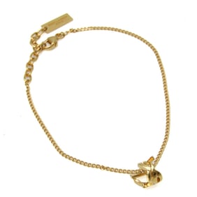 Saint Laurent Metal Charm Bracelet Gold