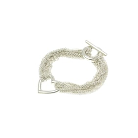 Tiffany Heart Toggle Bracelet Silver 925 Charm Bracelet Silver