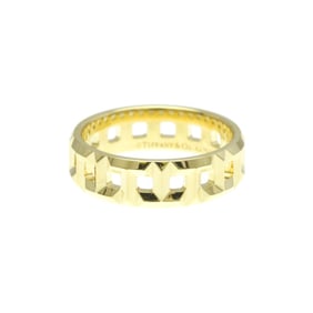 Tiffany T True Ring Yellow Gold (18K) Fashion No Stone Band Ring Gold