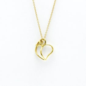 Tiffany Apple Heart Leaf Necklace Yellow Gold (18K) No Stone Men,Women Fashion Pendant Necklace
