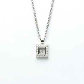 Chopard Happy Diamond 79/2896 White Gold (18K) Diamond Men,Women Fashion Pendant Necklace (Silver)