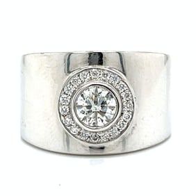 18K White Gold Diamond Ring