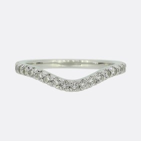 Boodles Diamond Wishbone Wedding Band Ring
