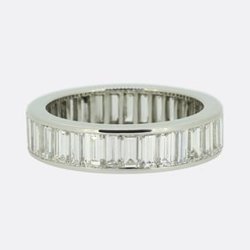 Baguette Cut Diamond Eternity Ring Size O (55)