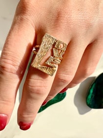 1970s Love Ring, 14k