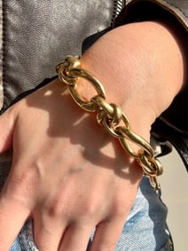 Black Starr & Frost Link Bracelet, 18k
