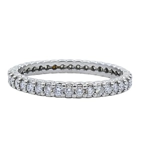 Morelli Platinum Pinpoint Diamond Eternity Ring