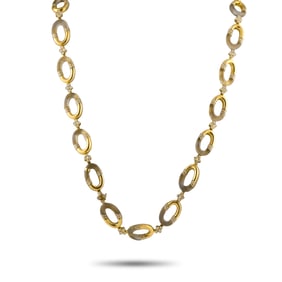 Boucheron 18K Yellow Gold 15.0ct Diamond and Crystal Necklace BU05-032425