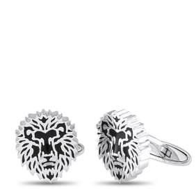 Carrera y Carrera 18K White Gold Lion Cufflinks CA07-032525