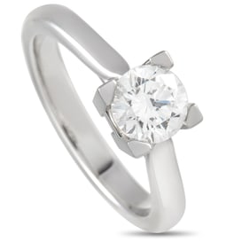 Harry Winston Platinum 0.71ct Diamond Solitaire Engagement Ring HW01032222