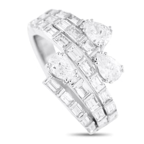 LB Exclusive 18K White Gold 2.60ct Diamond Ring ALR-19435