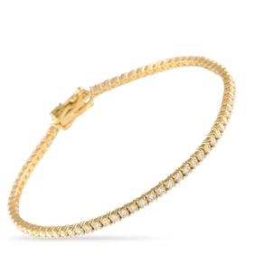 LB Exclusive 14K Yellow Gold 2.50ct Lab-Grown Diamond Tennis Bracelet MF53-031325