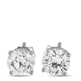LB Exclusive 14K White Gold 1.55ct Lab-Grown Diamond Stud Earrings MF34-041625
