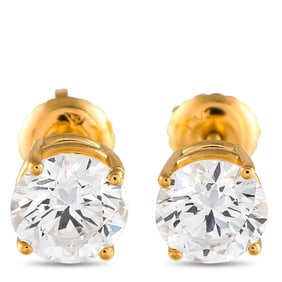 LB Exclusive 14K Yellow Gold 2.05ct Lab-Grown Diamond Stud Earrings MF35-041625