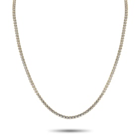 LB Exclusive 14K Yellow Gold 16.0ct Lab-Grown Diamond Tennis Necklace LGD18-020325