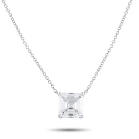 LB Exclusive 14K White Gold 2.32ct Lab-Grown Diamond Necklace MF18-041725