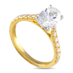 LB Exclusive 14K Yellow Gold 1.90ct Lab-Grown Diamond Ring MF32-041725