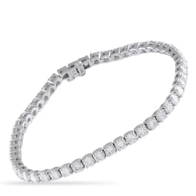 LB Exclusive 14K White Gold 7.29ct Diamond Tennis Bracelet MF29-031825