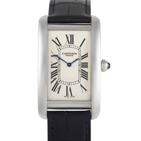 Cartier Tank Amricaine Platinum Watch 1734B