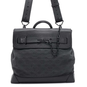 Louis Vuitton Handbag Monogram Taurillon Steamer PM M55701 2way Black Virgil Abloh
