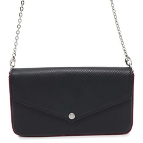 Louis Vuitton Chain Wallet Epi Pochette Felicie M64579 LOUIS VUITTON Felice Black