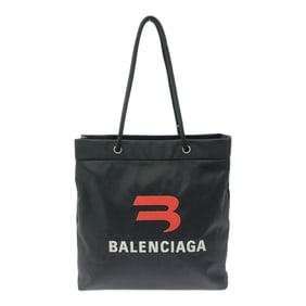 BALENCIAGA Balenciaga Tote Bag Explorer Shopper 701748 Embroidery Black Mikunigaoka Store