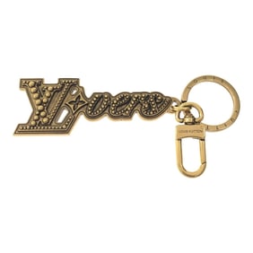 LOUIS VUITTON LV Lovers Stud Charm Key Holder Chain M01755 Gold Mikunigaoka Store