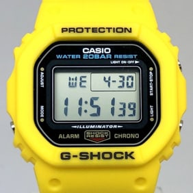 G-SHOCK CASIO Watch DW-5600REC-9 Reissue Yellow Speed Early Color Revival Model EL Backlight