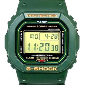 G-SHOCK CASIO Watch DW-5600RB-3 Reprint Green Speed Early Color Revival DW-5600B-3V Reproduction