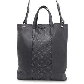Louis Vuitton Tote Bag Taiga Monogram Eclipse City M30431 LOUIS VUITTON Black
