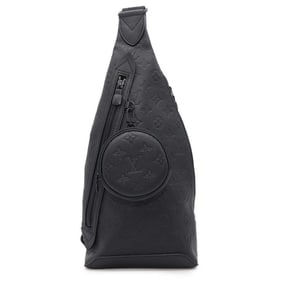 Louis Vuitton Body Bag Monogram Shadow Duo Sling M21890 Black