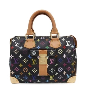 Louis Vuitton Handbag Monogram Multicolor Speedy 30 M92642 LOUIS VUITTON Black