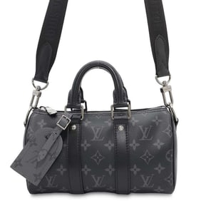 Louis Vuitton Handbag Monogram Eclipse Reverse Keepall Bandouliere 25 M46271 2way Black
