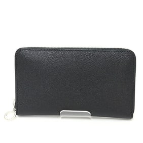 Bvlgari BULGARI Bulgari Man Zip Around Wallet Calf Black 36933 Long Unused