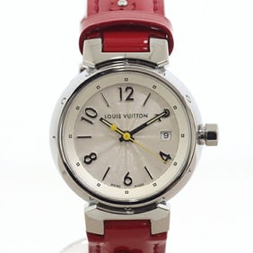 Louis Vuitton Women's Watch Tambour Q121K White Dial Quartz Finished