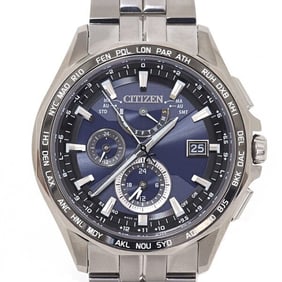 CITIZEN Men's Watch Eco-Drive Radio-Controlled H820-T023096 SS Navy Dial