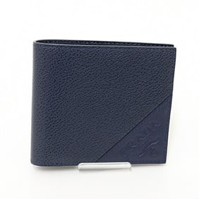 PRADA 2-fold billfold Saffiano leather navy unused
