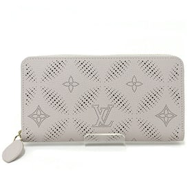 Louis Vuitton Japan exclusive Zippy Wallet Round long wallet Mahina leather M13469 Bloom gray pink