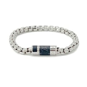 Louis Vuitton Bracelet Monogram Eclipse Chain Size L M63107 LOUIS VUITTON